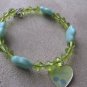 Lime Green & Blue PATIENCE Recovery Bracelet.