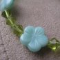 Lime Green & Blue PATIENCE Recovery Bracelet.