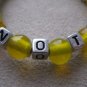 Yellow "Not A Number" Recovery Bracelet