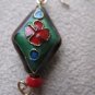Purple & Red Oriental Style Earrings