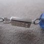 Grey Blue Glass Bead Bracelet