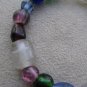 Spoon, Fork, Knife Rainbow Glass Bead Recovery Bracelet