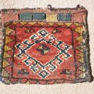 antique small pile weave bag with cute colours