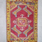 antique turkish anatolian yastik rug with nice colours