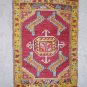 antique turkish anatolian yastik rug with nice colours