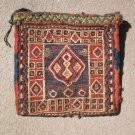 Antique small sumac  flat weave bag with cute design