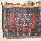 antique small pile weave bag with interesting design