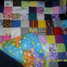 Stars and multi colored blanket