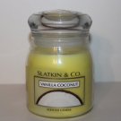 Bath & Body Works Slatkin & Co. Coconut Vanilla Scented Candle Jar 14.5 oz / 411 g