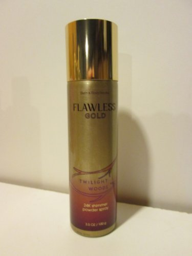 Bath an Body Works New Flawless Gold Twilight Woods 24K Shimmer Powder Spray 3.5 fl oz/ 100 g