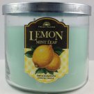 Bath & Body Works Lemon Mint Leaf Scented Candle 14.5 oz / 114 g