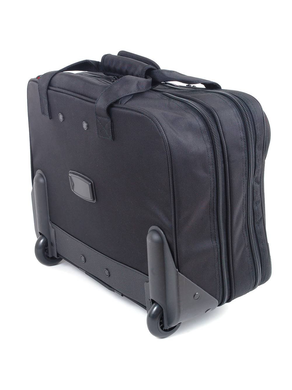 Alpine Swiss Rolling Briefcase on Wheels Roller 17" Laptop Case W