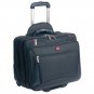 CompuTraveller-Wheeled Black Briefcase with Clothing Compartment for 16 in. Laptop