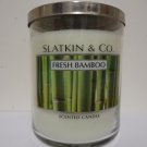 Bath & Body Works Slatkin & Co. Fresh Bamboo Scented Candle 22 oz / 624 g