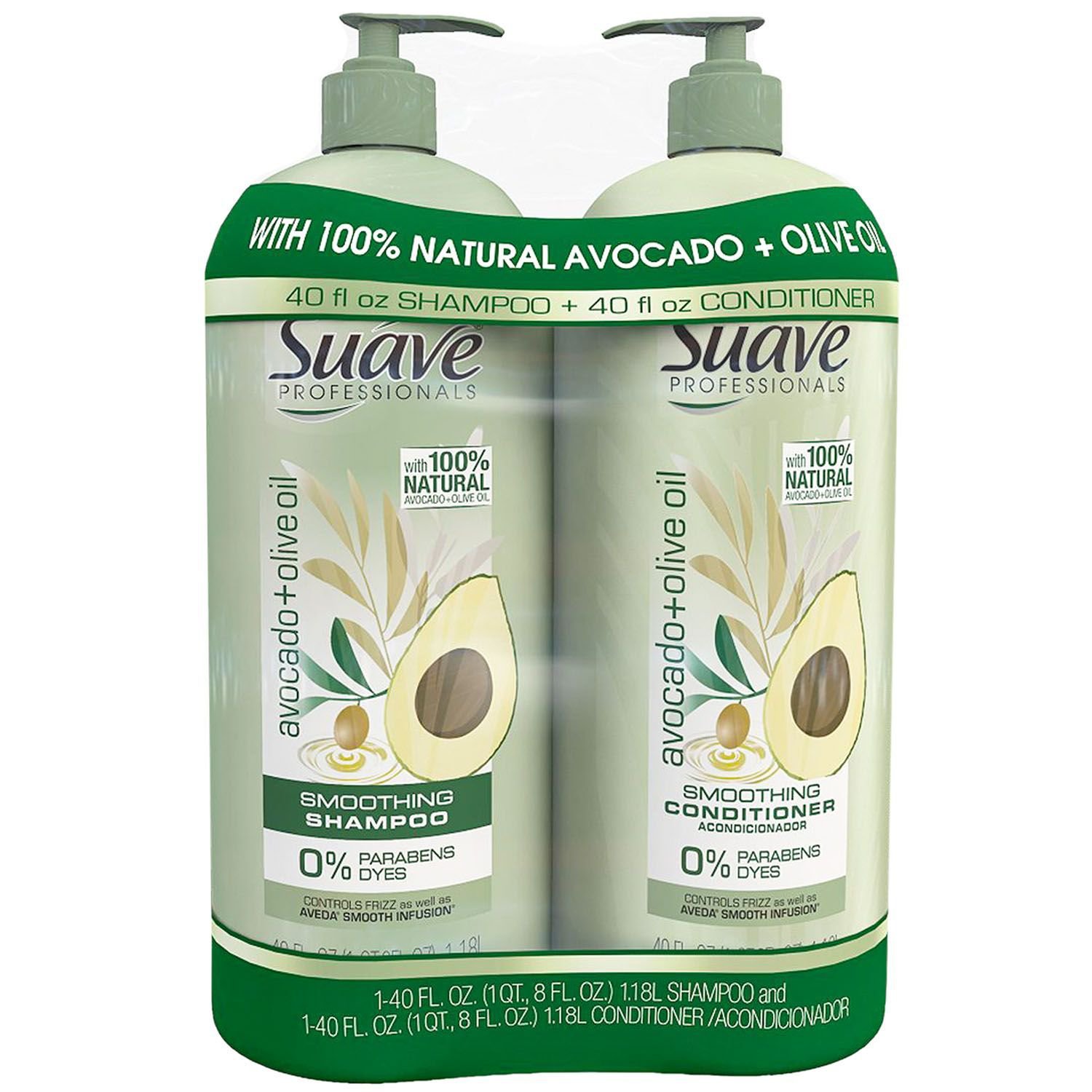 Suave Professionals Shampoo And Conditioner Avocado Olive Oil 2 Pack 4529