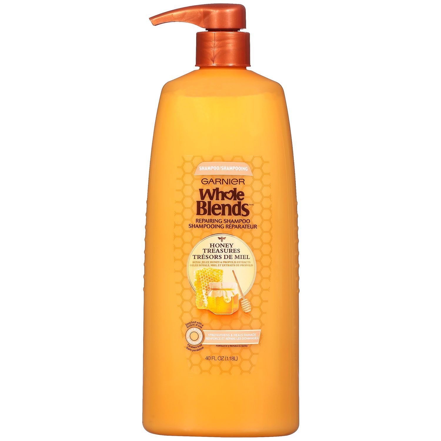 Garnier Whole Blends Honey Treasures Repairing Shampoo 40 fl. oz