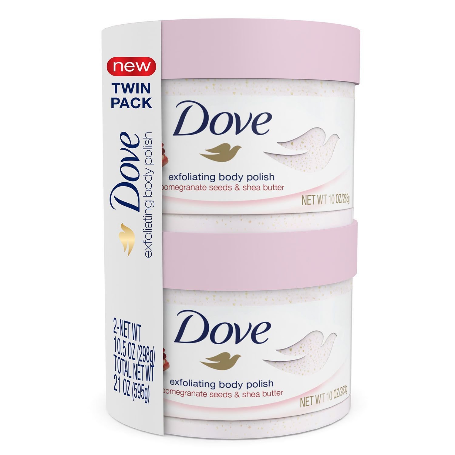 Dove Exfoliating Body Polish 2 Pack 10.5 oz/ 298 g