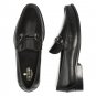 Stafford Mens Fathom Moc Closed Toe Penny Loafer, Black, Size 11 M/D