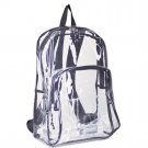 Eastsport - Backpack, PVC Plastic, 12 1/2 x 5 1/2 x 17 1/2 - Clear/Black