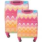 Macbeth Collection Chevron Soft Luggage 2-Piece Set