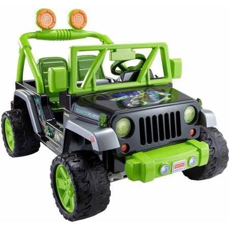 Fisher-Price Power Wheels Teenage Mutant Ninja Turtles Jeep Wrangler 12 ...
