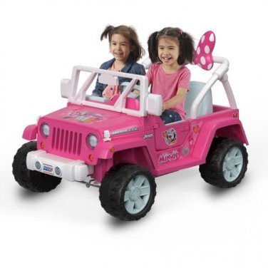 Power wheels disney minnie mouse happy cheap helpers jeep wrangler