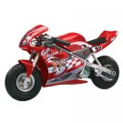 Razor Pocket Rocket 24 V Kids Mini Bike 15 MPH Ride On Electric Motorcycle, Red