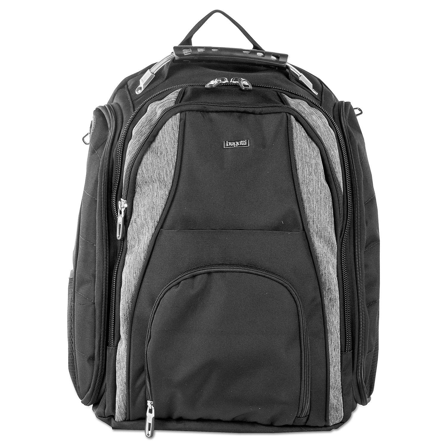 Bugatti Matt BackPack, Polyester, Black/Gray