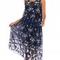 Floral Print Sleeveless Vintage Mid-calf Dress For Women