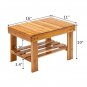 Children Bench Stool Bamboo Wood/ Brown Color