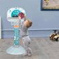 Indoor and Outdoor Height Adjustable Basketball Hoop with Ball / Pump Blue