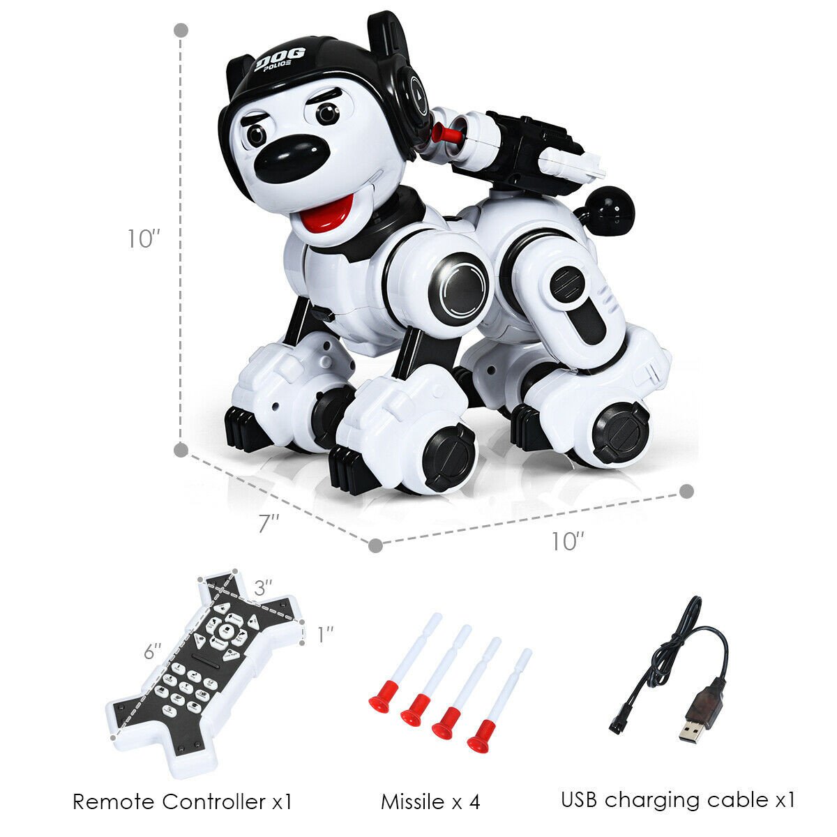 Wireless Programmable Interactive Remote Control Robotic Dog