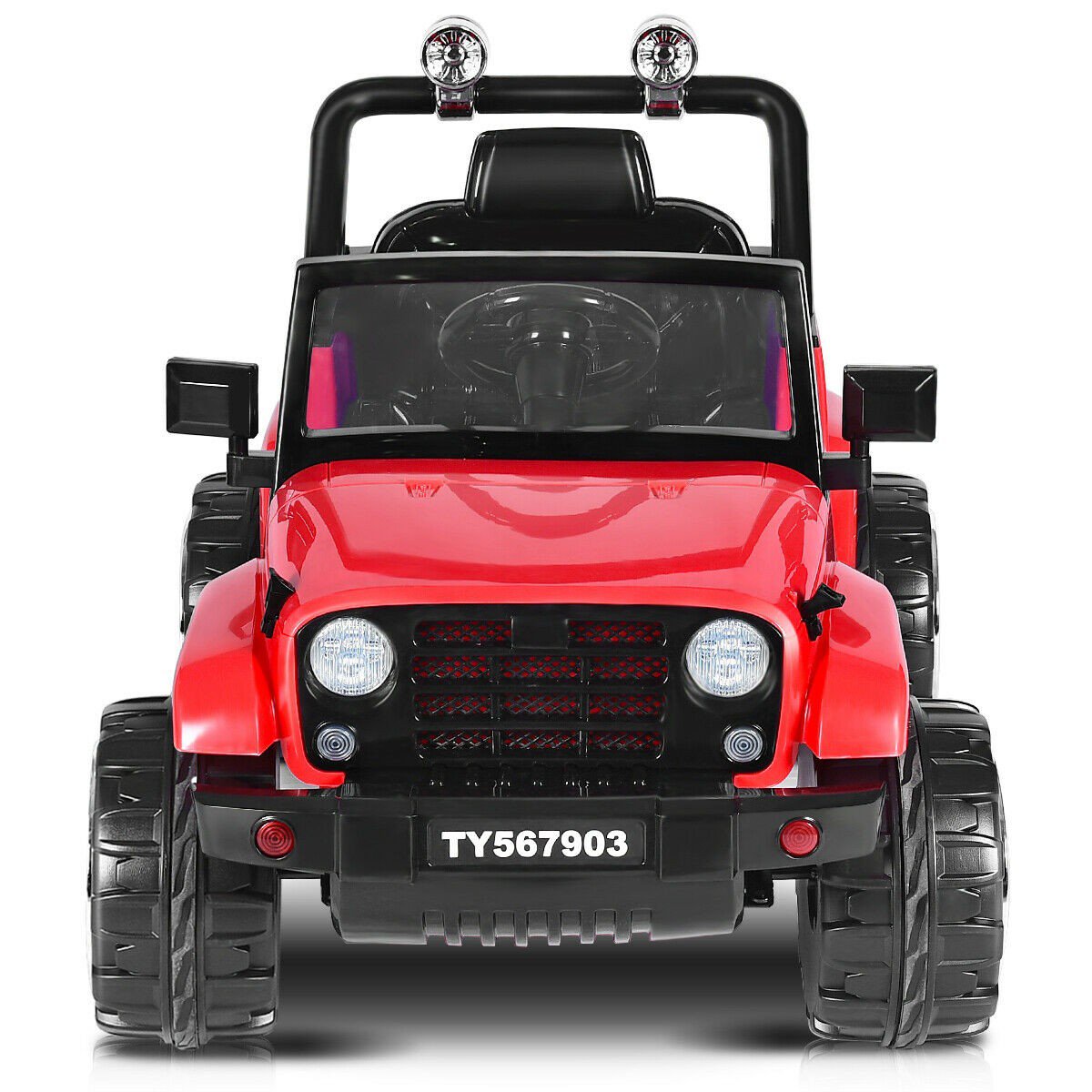12 V Kids Music Remote Control Ride on Jeep Car with LED Lights