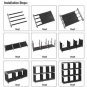 Multifunctional Assembled 3 Tiers 9 Compartments