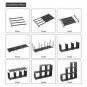 Multifunctional Assembled 3 Tiers 6 Compartments
