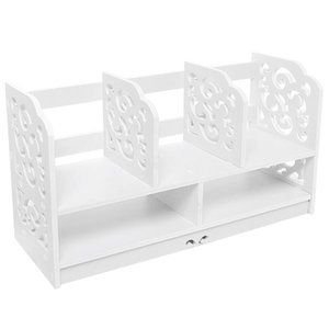 Wood-plastic Board Large Size Three Rows Bookshelf