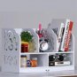 Wood-plastic Board Large Size Three Rows Bookshelf