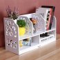 Wood-plastic Board Large Size Three Rows Bookshelf