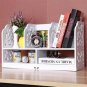 Wood-plastic Board Large Size Three Rows Bookshelf