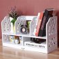 Wood-plastic Board Large Size Three Rows Bookshelf