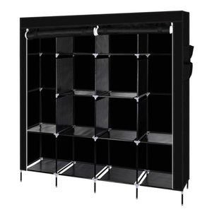 67" Clothes Closet Portable Wardrobe Clothes