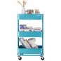 3-Tier Home Kitchen Storage Utility cart-Turquoise