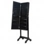 Non Full Mirror Wooden Floor Standing 4Layer Shelf