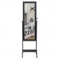 Non Full Mirror Wooden Floor Standing 4Layer Shelf
