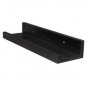 Set of 3 14-inch Floating Wall Shelves by Black