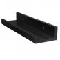 Set of 3 14-inch Floating Wall Shelves by Black