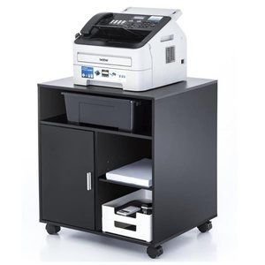 Printer Stand with Storage Office Cabinet, Wooden
