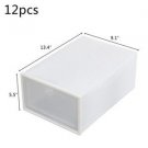 Shoe Storage Boxes 12 Pack Clear Plastic Stackable