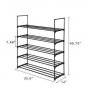 5 Tiers Shoe Rack Shoe Tower Shelf Storage