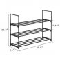 3 Tiers Shoe Rack Shoe Tower Shelf Storage